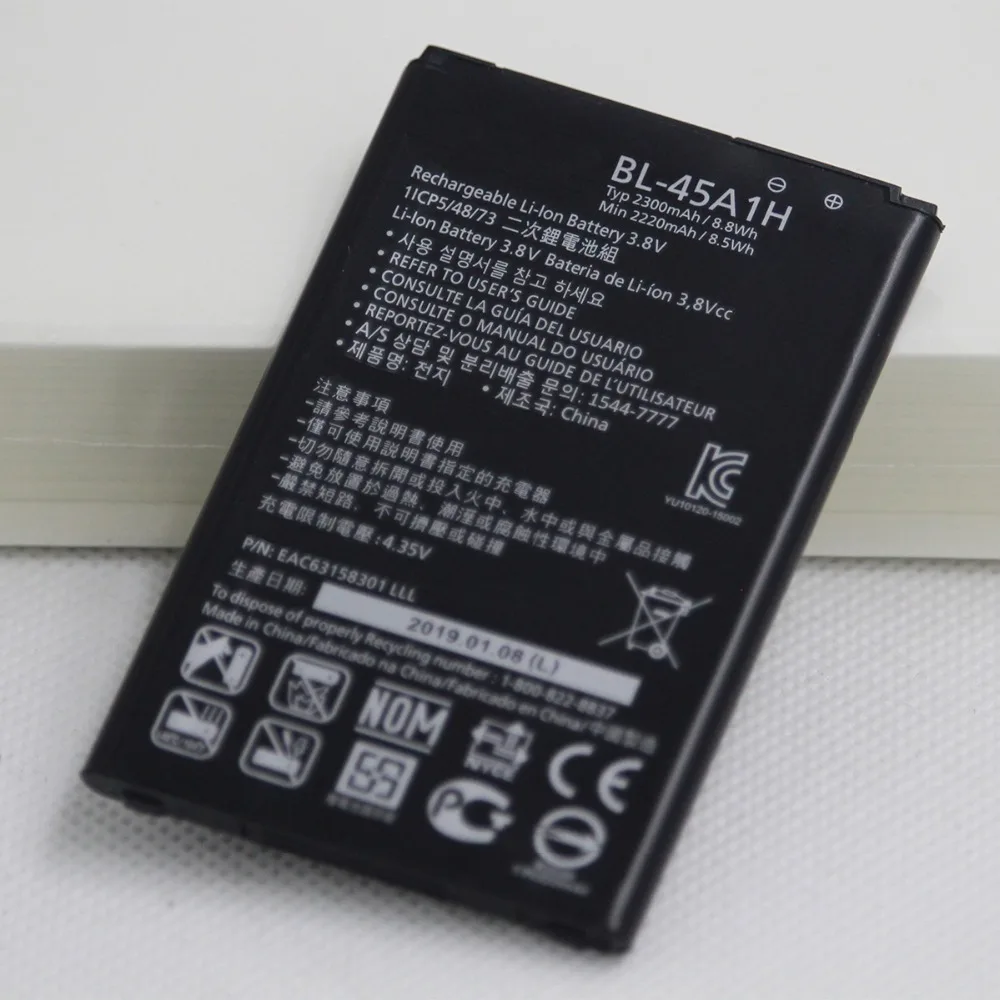 Внешняя Аккумуляторная батарея для LG K10 F670L F670K F670S F670 K420N LTE Q10 K420 BL45A1H 2300 мАч 2