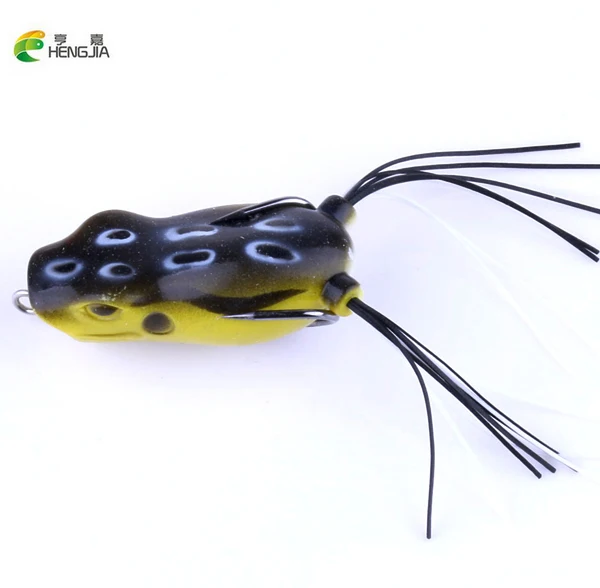 HENGJIA 5 шт Popper Frog 12 г см приманки лягушки мягкие для Snakehead бас лягушка рыбалки