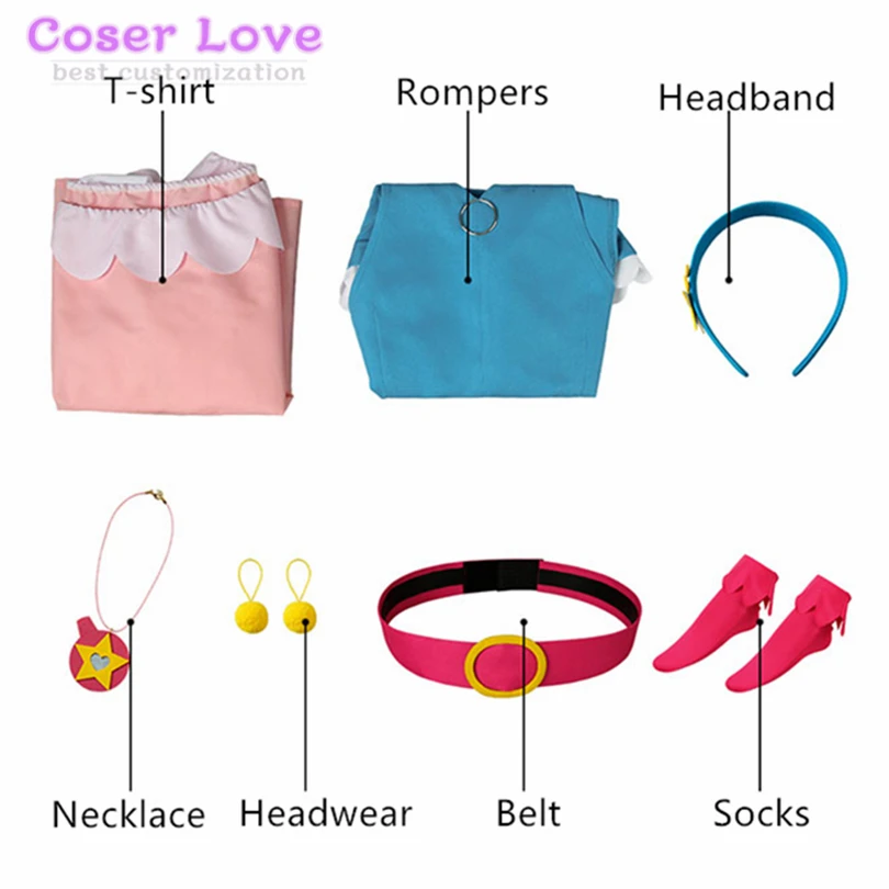 

Star Twinkle Precure Pretty Cure Cure Star Hoshina Hikaru daily wear Cosplay Costume for Halloween Christmas New years