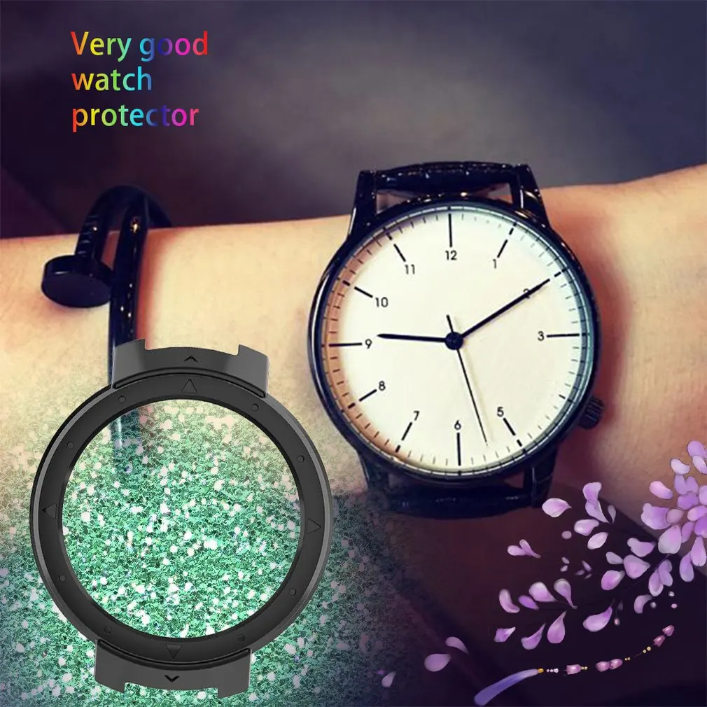 Монохромный силиконовый ремешок Verge A1801 для Amazfit чехол ПК с изысканным дизайном |