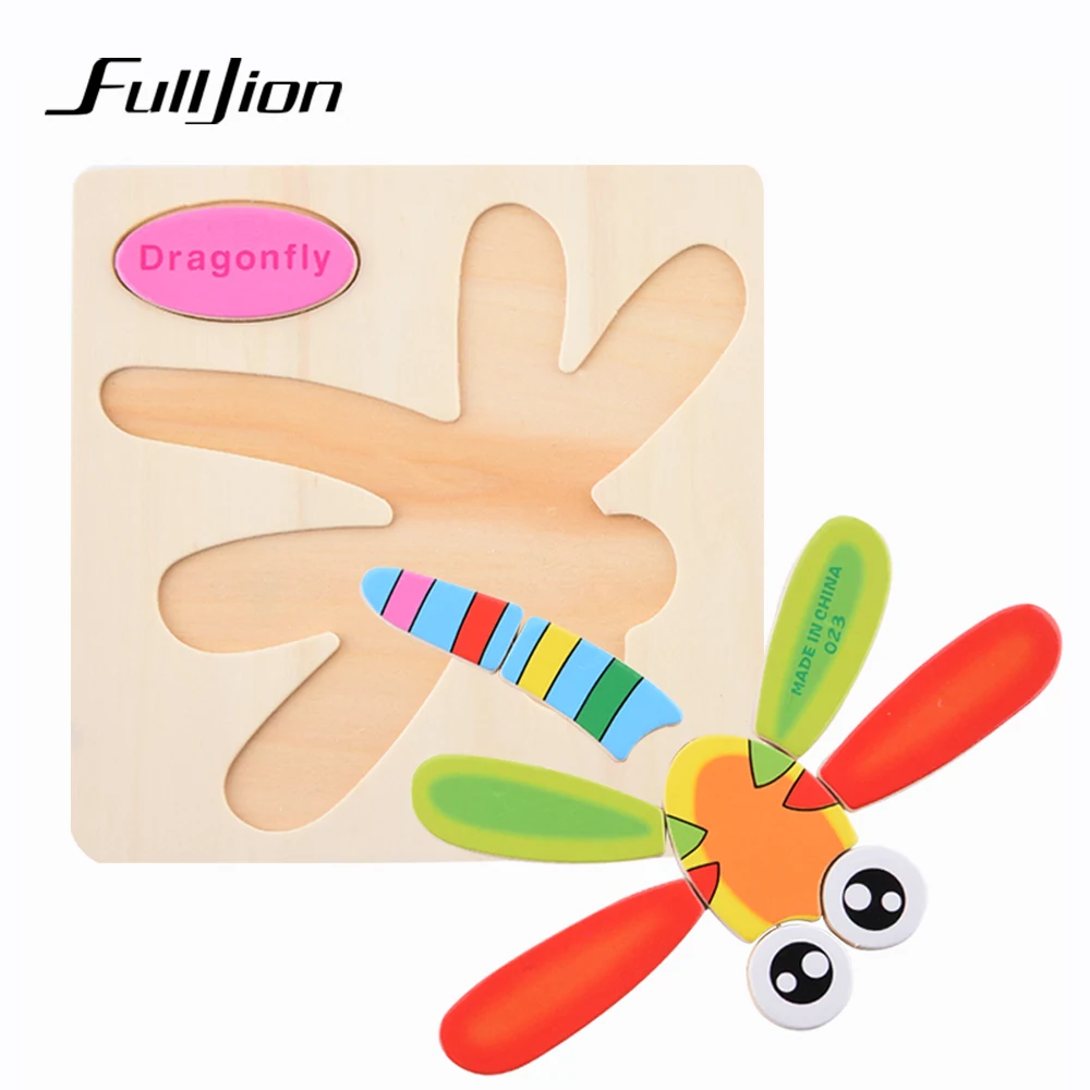 Fulljion Обучающие Развивающие деревянные игрушки 3d головоломка детский подарок