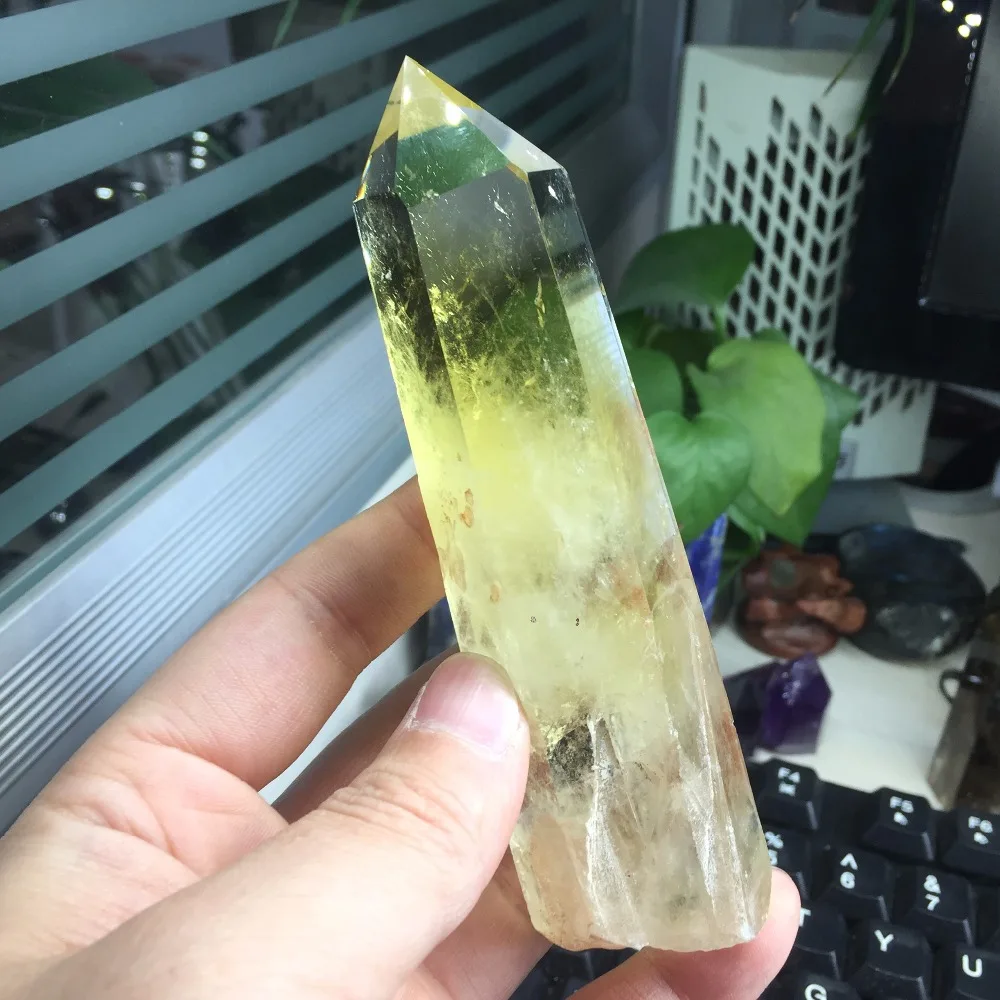 200 г AAA + прозрачный камень natuurlijke stenen en mineralen цитрин кварцевые кристаллические