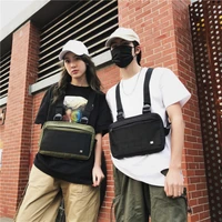unisex tactical cross shoulder bags chest rig bags streetwear waist bag functional adjustable chest bag hip hop style bag