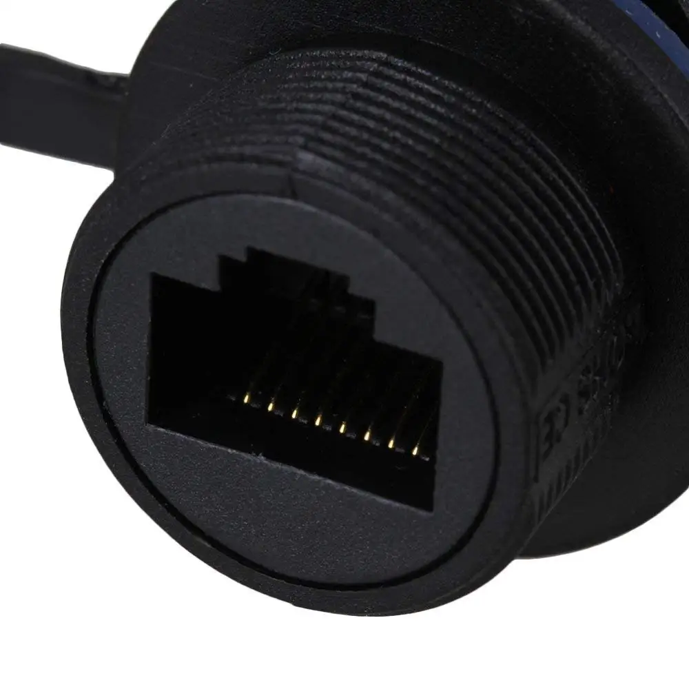 5PCS LAN IP68 Protection M20 Black Ethernet Stuffing Lock nut Plastic RJ45 Waterproof Gland Connector | Обустройство дома