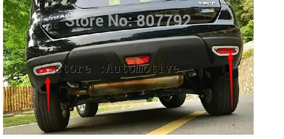 

ABS Chrome Rear Fog light Lamp Cover Trim For 2014 2015 2016 for Nissan Rogue X-TRAIL
