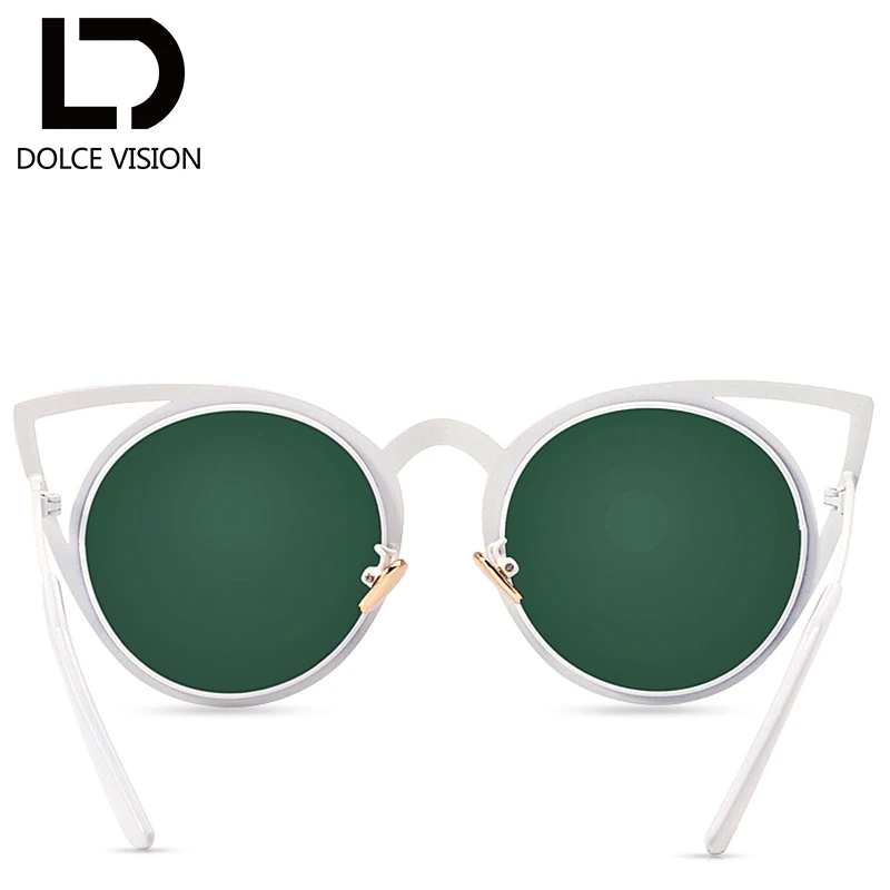 Женские солнцезащитные очки в винтажном стиле с кошачьим глазом роскошные