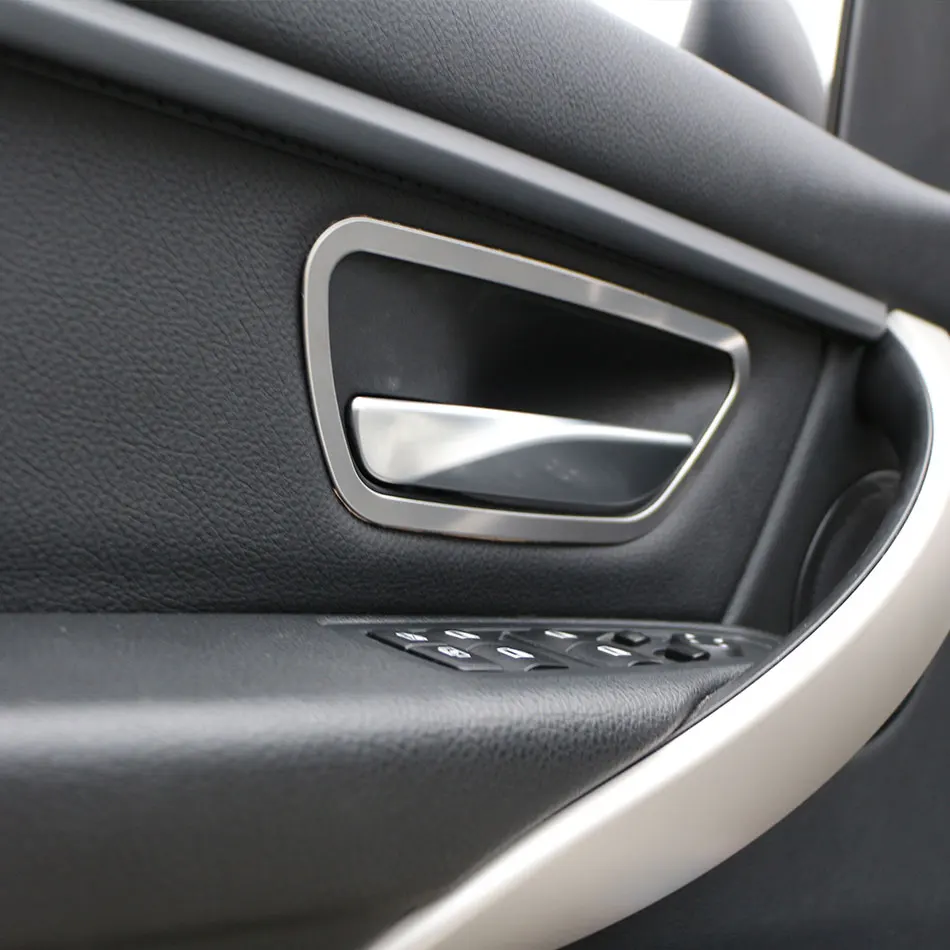 4 шт./компл. нержавеющая сталь Автомобильная крышка внутренней дверной ручки