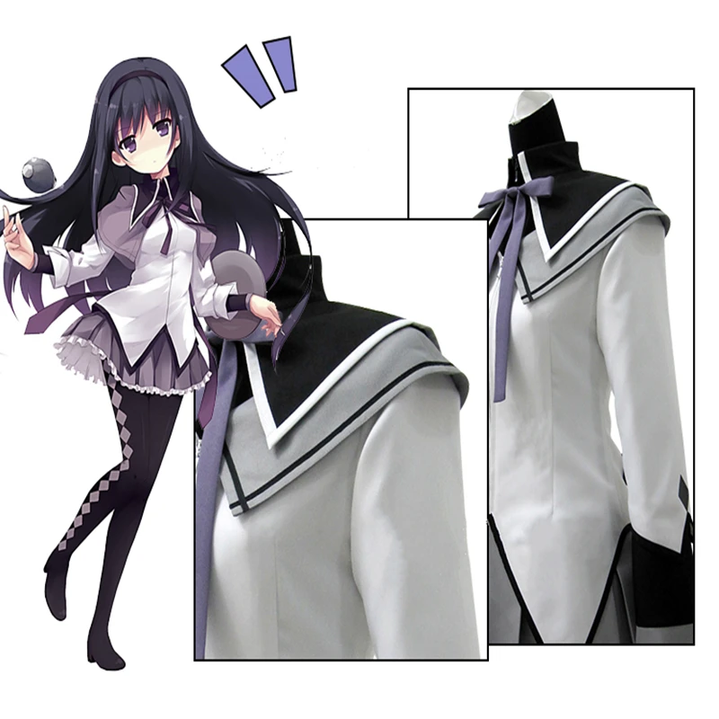 Маги Мадока Magica Akemi Homura Косплей Костюм Любой Размер|akemi homura cosplay|homura cosplaycosplay costume |