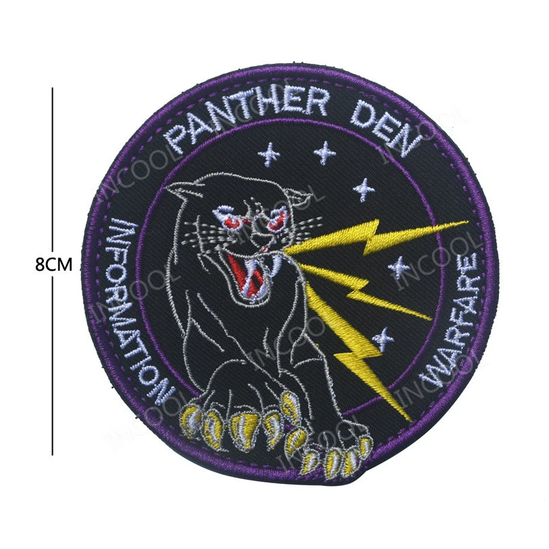 Нашивка с 3D вышивкой военная нашивка леопардовой Пантеры тактическая эмблема