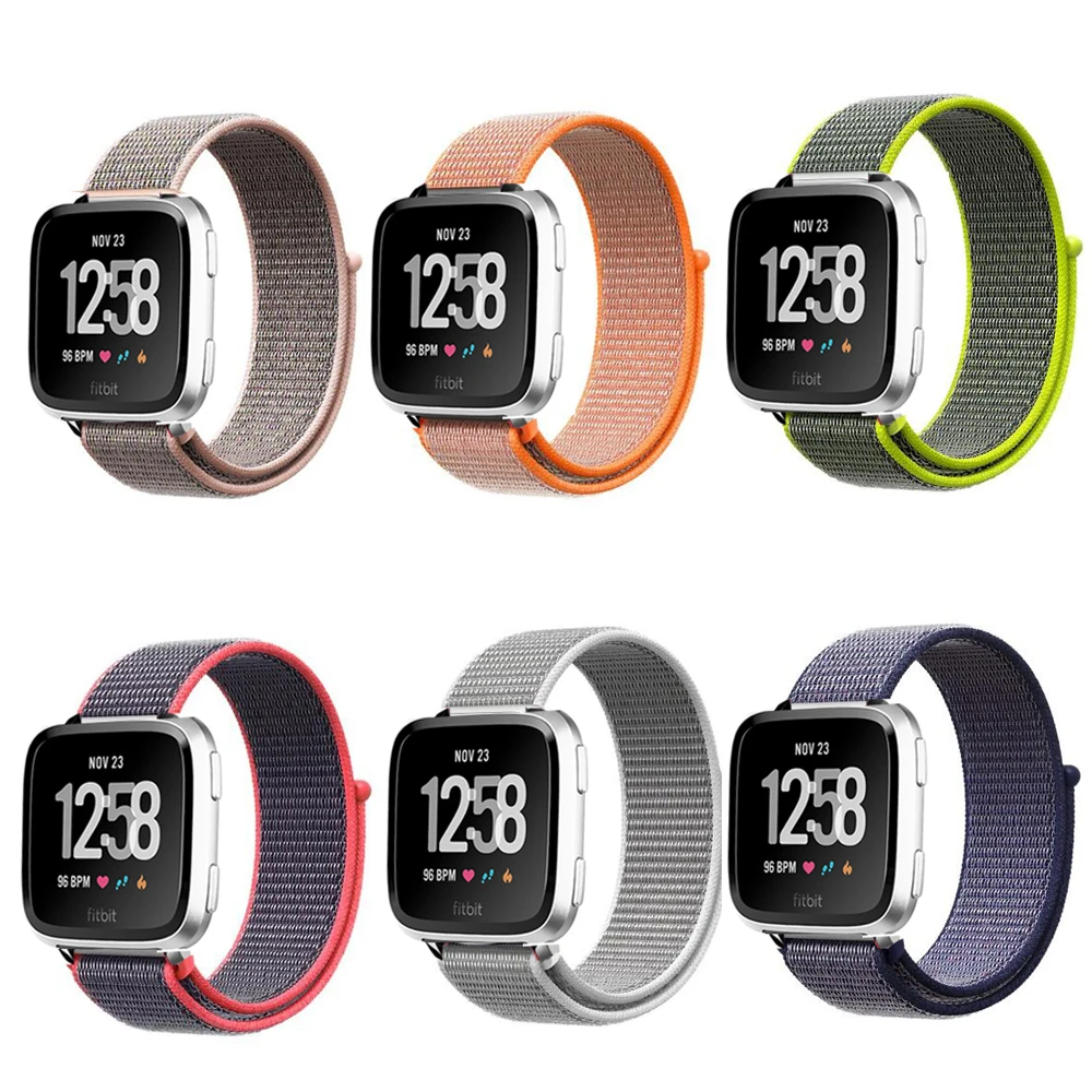 Регулировка нейлоновая петля для fitbit versa ремешок часов|Ремешки часов| |