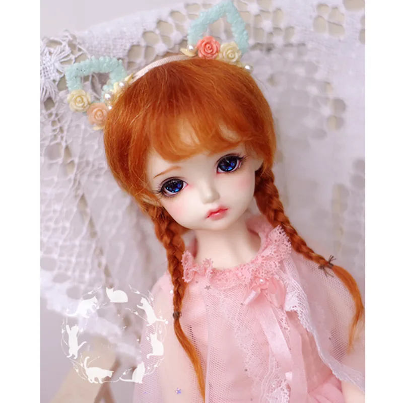 Кукла Bybrana BJD с париком 1/3 1/4 1/6 1/8 1/12 мохеровая редисовая красная оплетка|for dolls|1/4