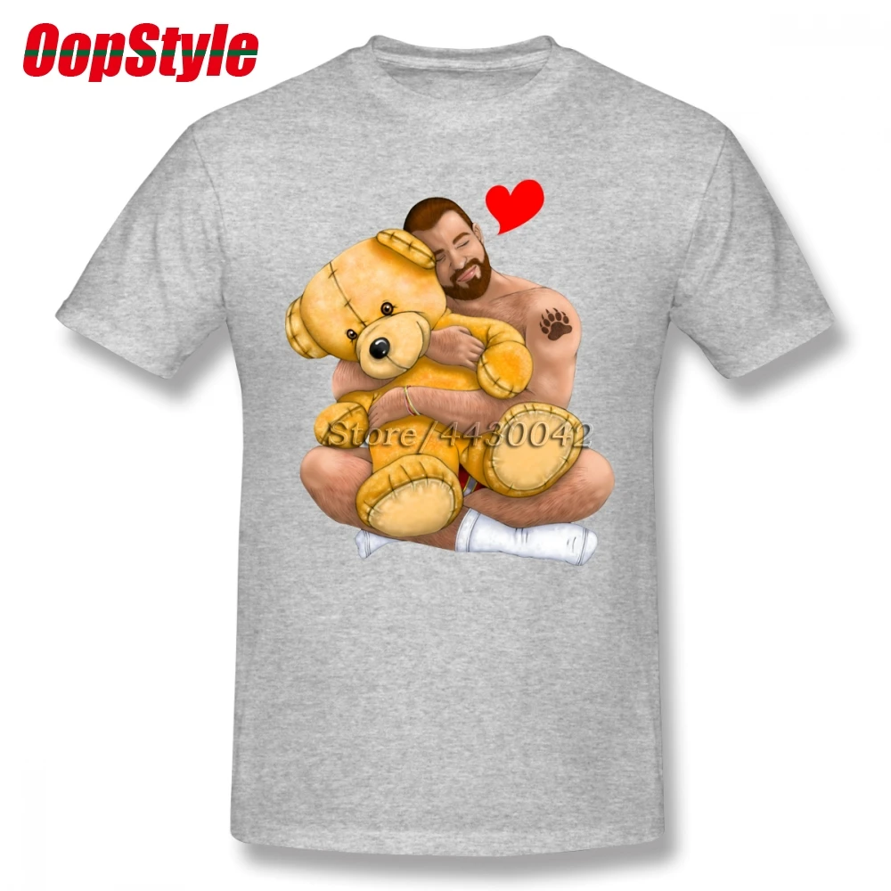 Мужская футболка с надписью Bear Hug Gay Pride Gaybear хлопковая Футболка больших размеров