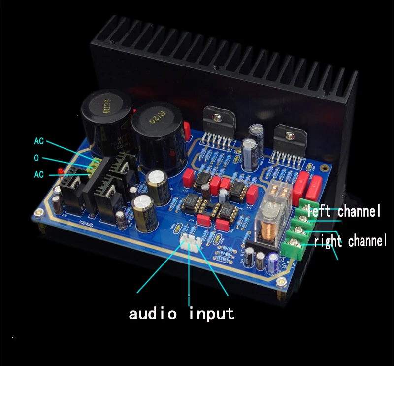 Двойной усилитель переменного тока 16 ~ 30 в пост. Тока 68 Вт * 2|amplifier board|lm3886 amplifier