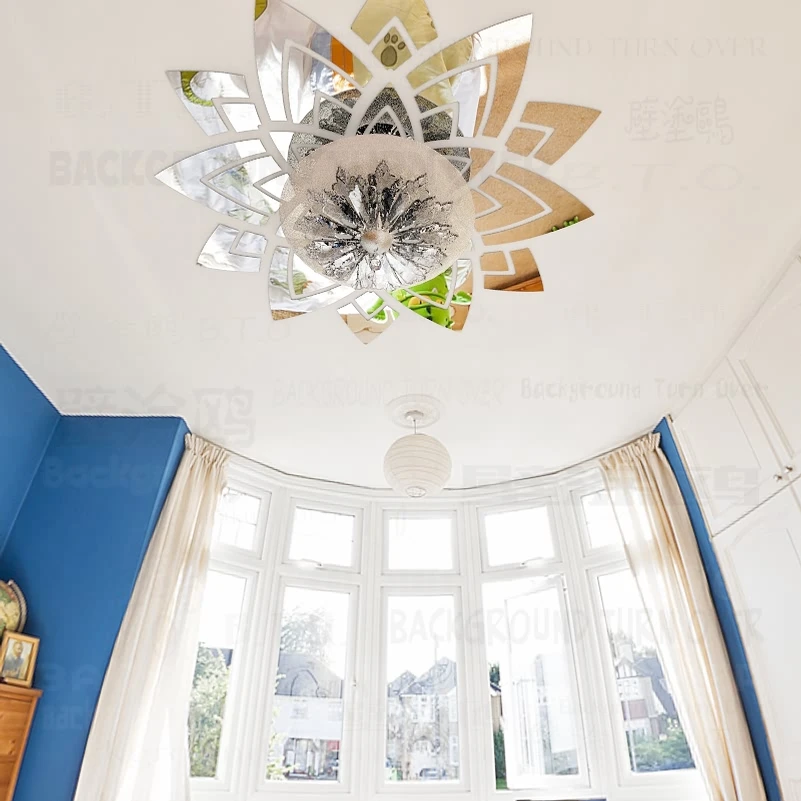 Зеркальные настенные Стикеры наклейка украшение для комнаты домашний декор