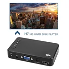 Мини 1080P HD мультимедийный плеер 5 В2A Высокое качество HDMI Мультимедиа ТВ коробка 3 выхода HDMIVGAAV USB SD карта EU US UK AU вилка