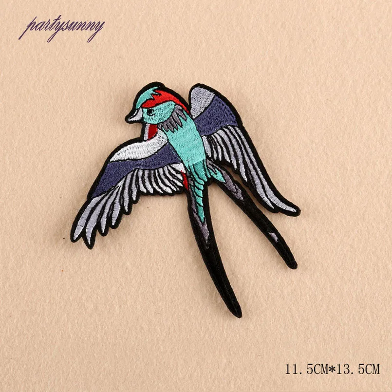 Качество Товаров Птицы Вышивка Патчи Ручные Швейные Мода Полосой Одежда