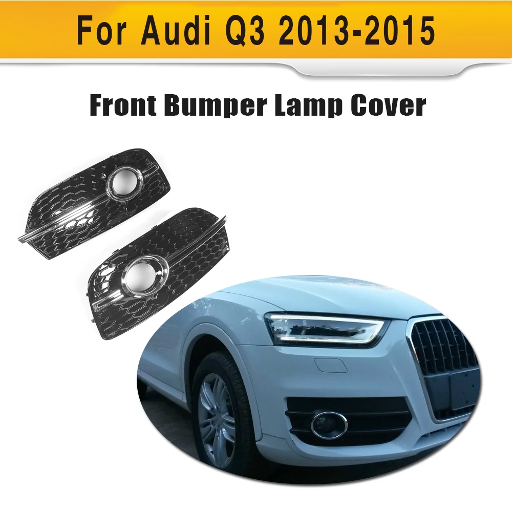 

ABS car front lamps cover auto lamp lid fit for Audi Q3 2013 2014 2015