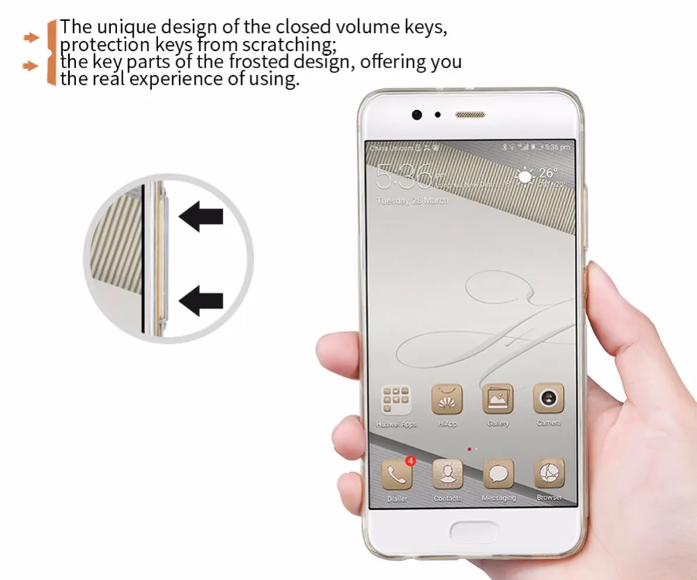 Huawei P10 Плюс Case NILLKIN Природа ясно ТПУ Ultra Thin для huawei p10 плюс 5.5 дюймов Мягкий Задняя