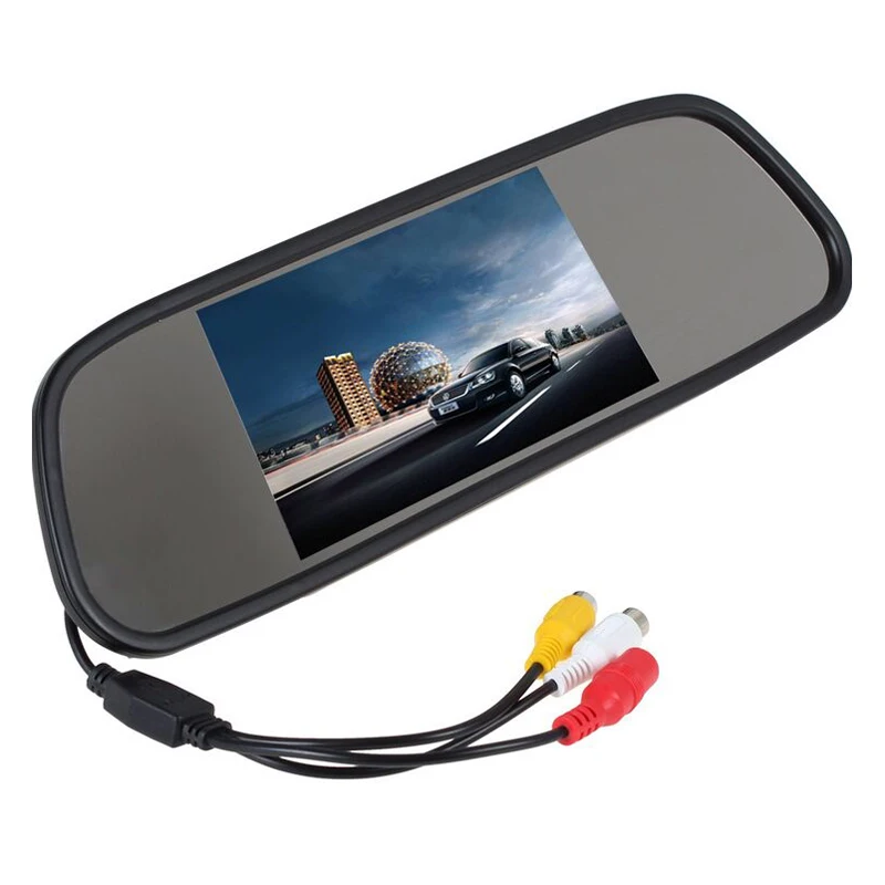XYCING 5 дюймов TFT lcd цветной монитор зеркало заднего вида монитор RVC-215+ 18 мм цветная Автомобильная камера заднего вида E300