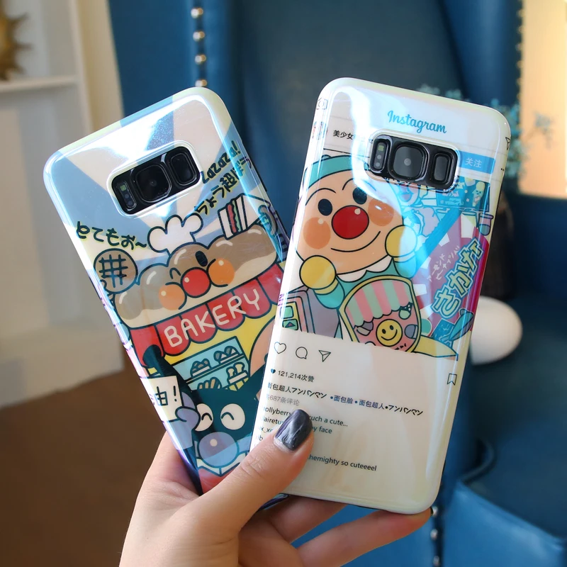 YHBB чехол S для samsung Galaxy S10 милый Apanman блестящий телефона Note 8 9 S8 S9 Plus Blu-Ray мягкий s |