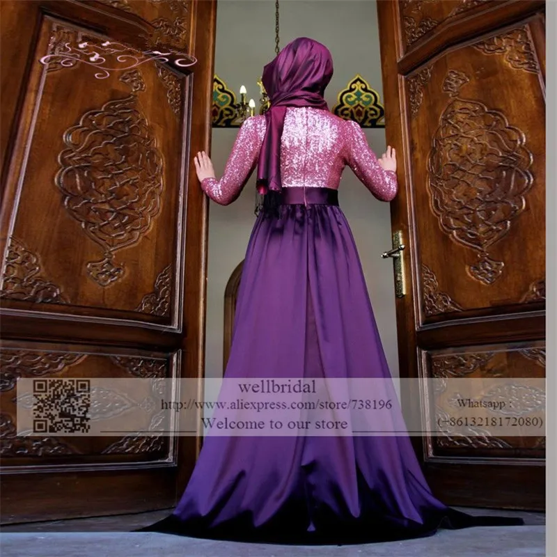 Женское платье с высоким воротом арабское ТРАПЕЦИЕВИДНОЕ мусульманское длинным