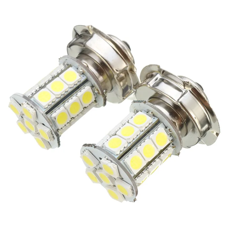 2 шт. 12 В AC P26 S 24 SMD светодиодный белый свет лампы для автомобильных фар мотоцикла|car