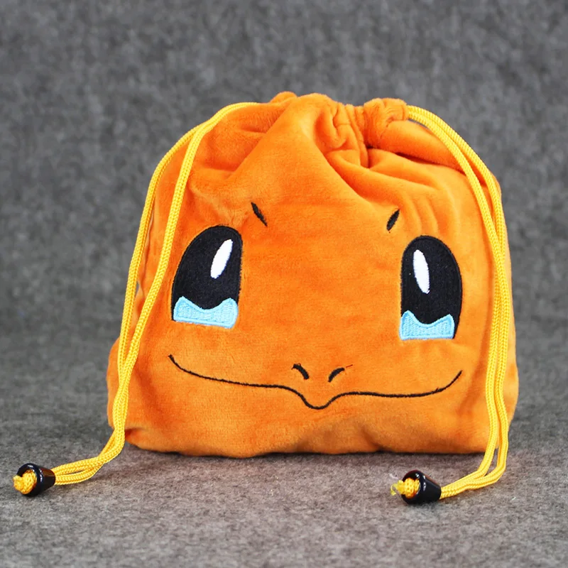 

1Pcs Charmander Squirtle Plush Toy Drawstring Bag 5 Styles Selectable 20*20cm