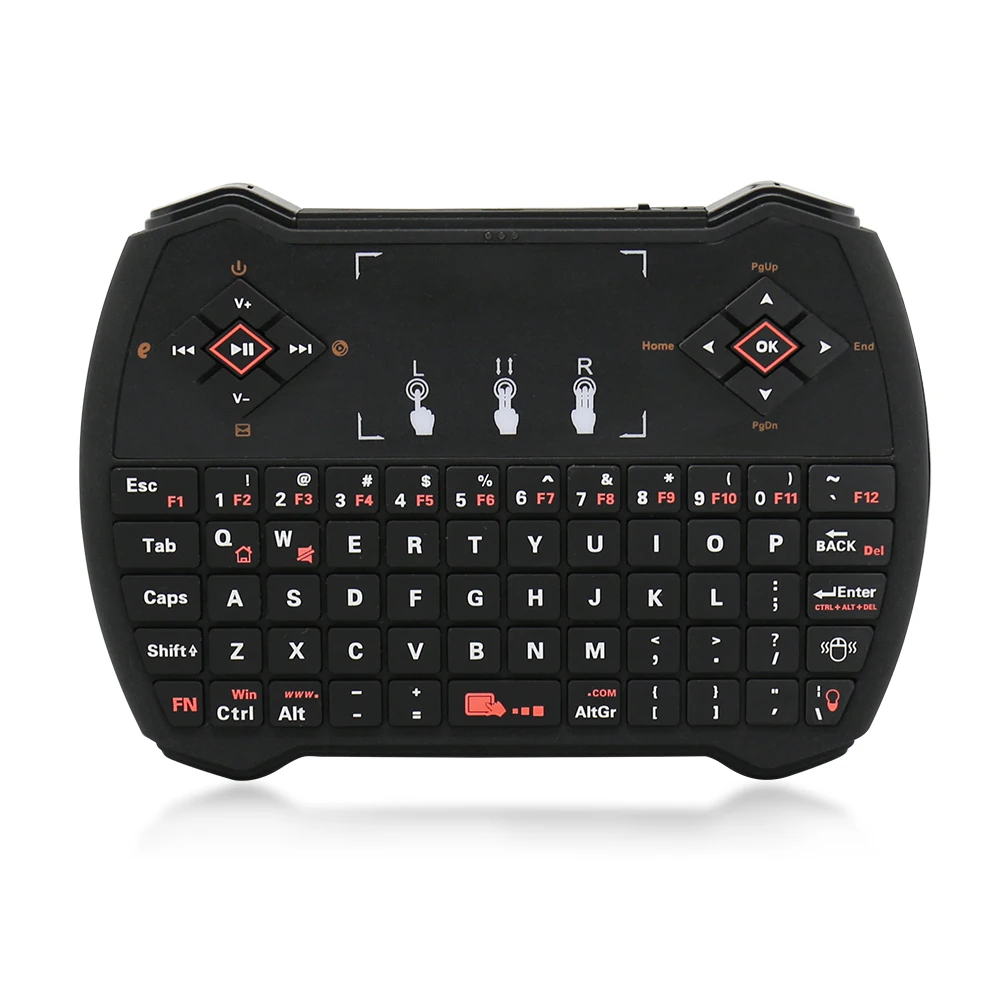 Оригинальная Беспроводная мини клавиатура Zoweetek i28 1 2 4G русская английская