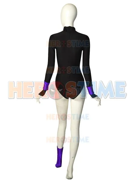 Ворон гордость Рейчел рот Косплэй костюм DC трико спандекс лайкра зентай