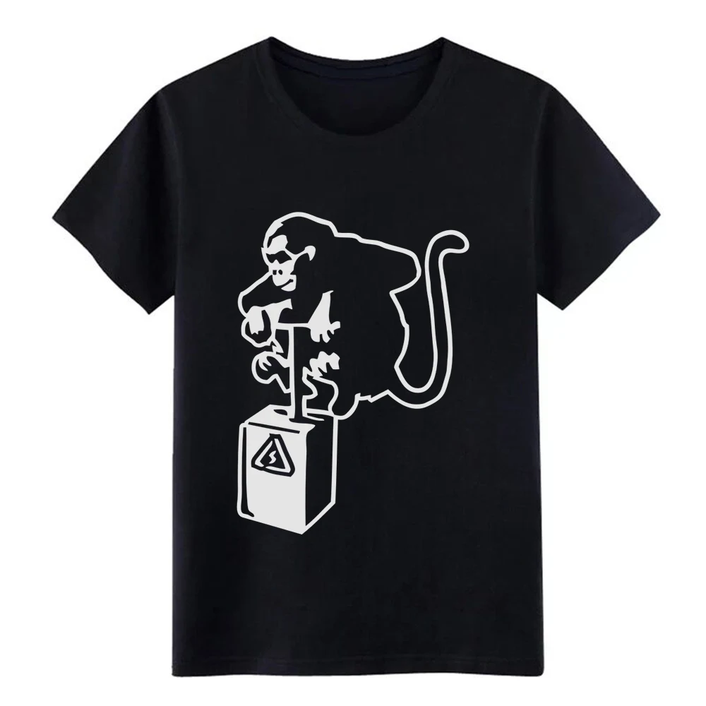 banksy detinato r monkey outline t shirt Customized tee male Anti-Wrinkle New Style summer Formal |
