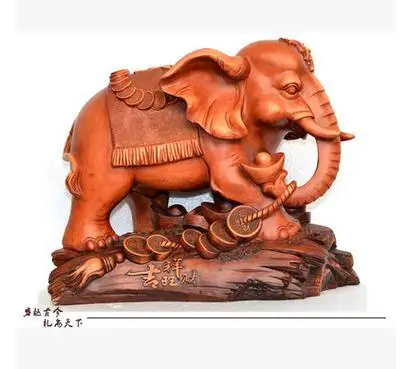 

Lucky elephant set up a living room animal attract high-end cash register opened creative decoration Home sculpture statue