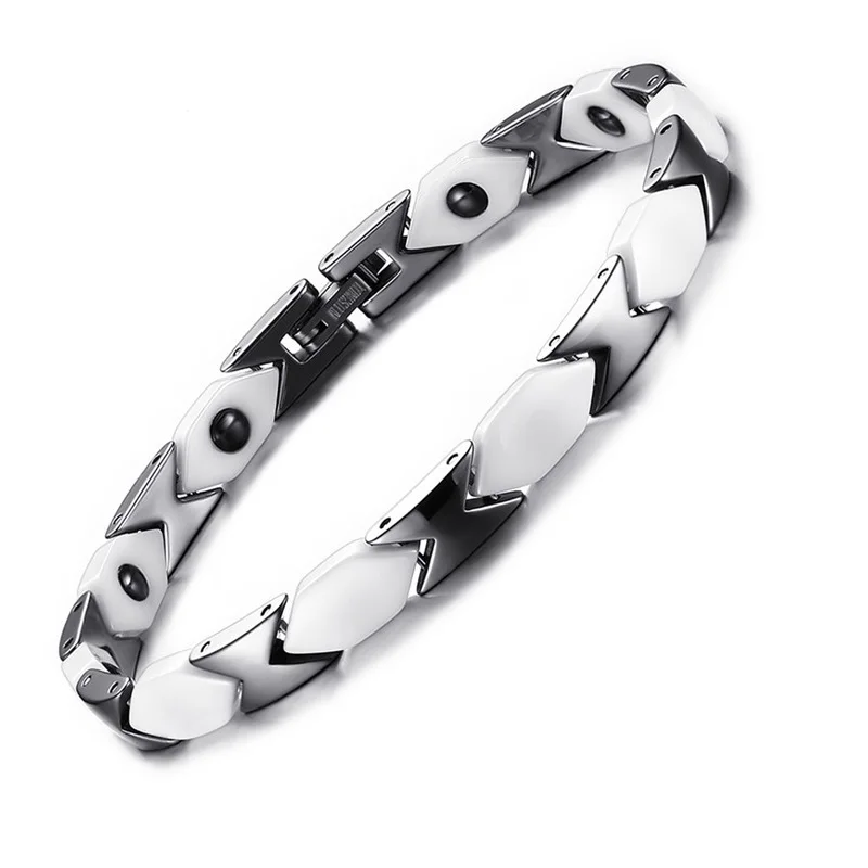 Магнитный энергетический Браслет для женщин Регулируемый Керамический гематит