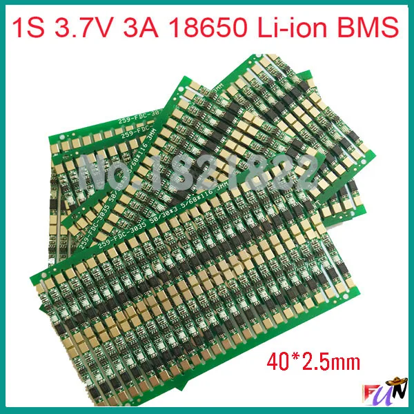 4 шт./Партия 1S 3 7 V 3A li ion BMS PCM плата защиты батареи pcm для 18650 литий ионных литиевых