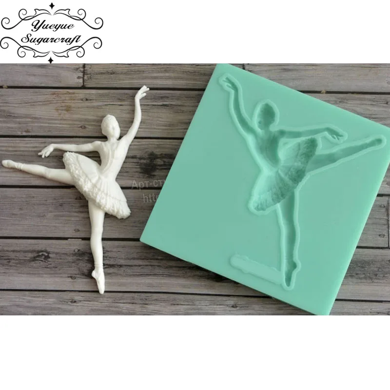 Yueyue Sugarcraft новейшая оправа для танцора силиконовая форма помадки инструменты