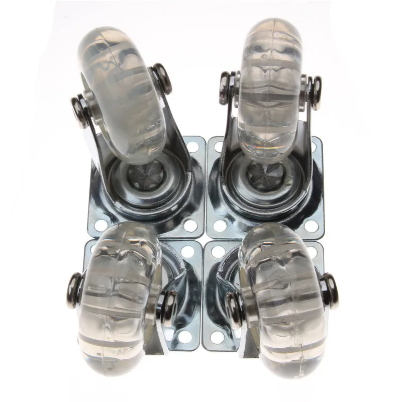 1 шт. 50 мм прозрачный полиуретановый ролик фотоплатформа колеса на колесиках