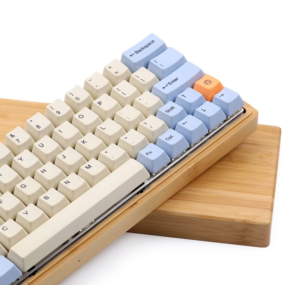 Синий бежевый оранжевый OEM Dye-Subbed Keycap толстый PBT для DZ60 GK64 mx механическая