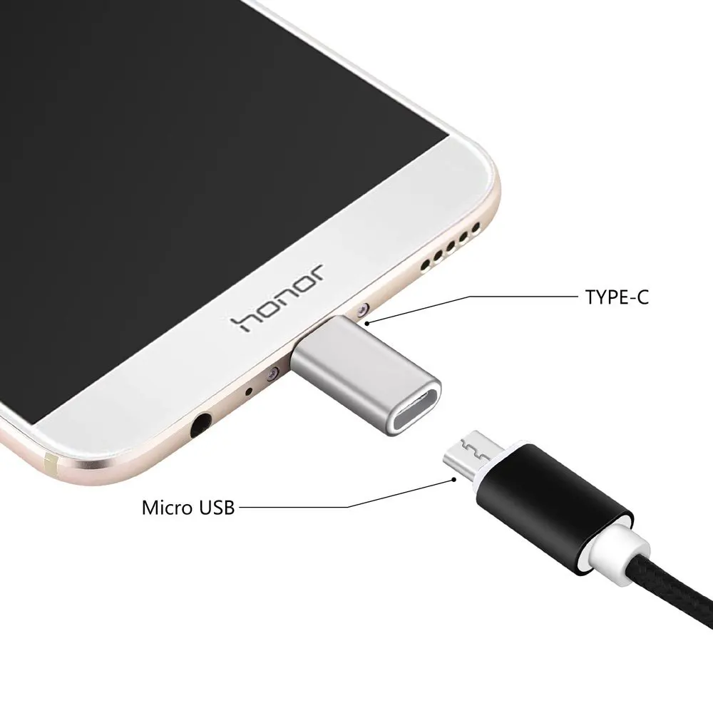 Ascromy 4 шт Micro USB к C адаптер переходник для Xiaomi Redmi Note 7 Pro huawei P20 mate 20 Lite samsung S9 S8