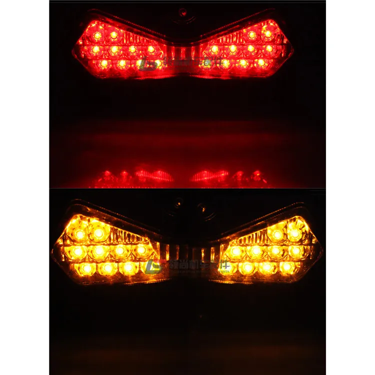 3 вида цветов в наличии объектив зеленый дым прозрачный мотоцикл задний фонарь