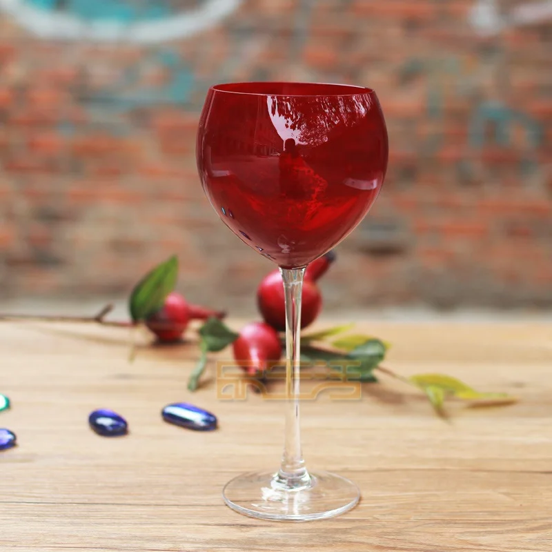 Соединенные Штаты свинца стекло Ruby Red бокал вина бокал шампанского - Цвет: A