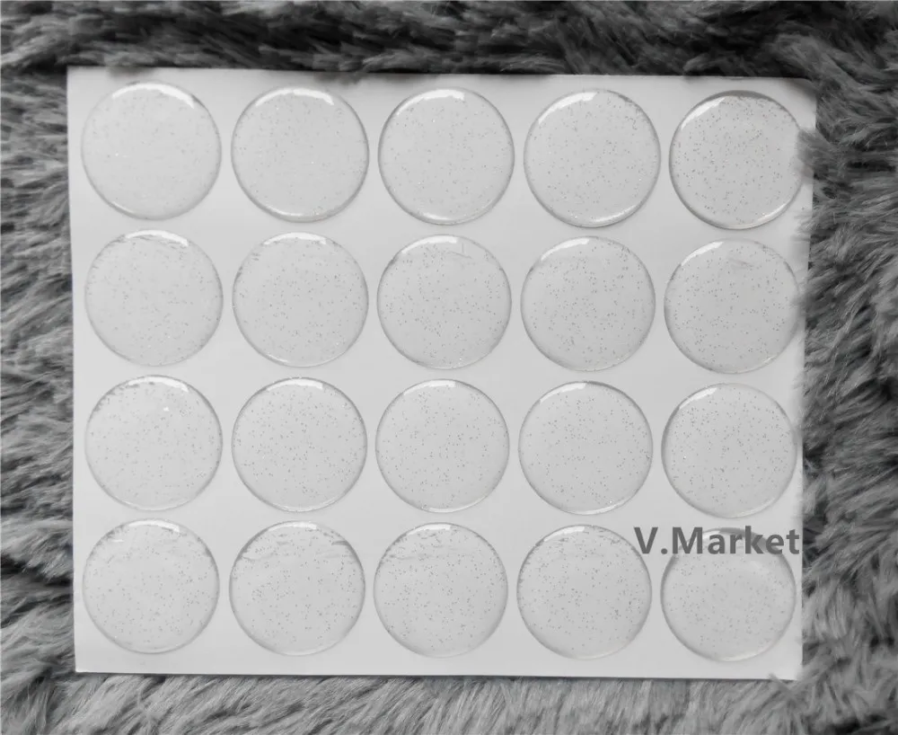 100 1 &quotпрозрачный эпоксидный клей КРУГИ бутылки крышки наклейки с блестками