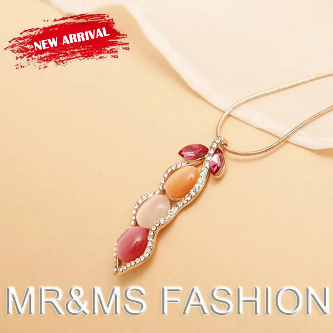 Free Shipping TOP Sales High Quality Austrian crystal Sparkling Opal Necklace for women best gift jewelry 0019 | Украшения и