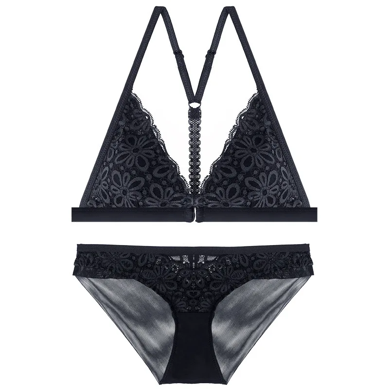 Кружева Bralette Красота назад бюстгальтера пикантные Для женщин нижнее белье