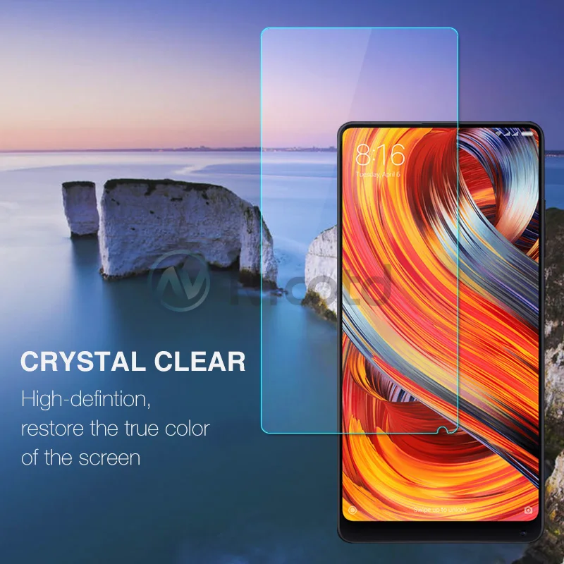 Закаленное стекло с защитой от отпечатков пальцев для Xiaomi Mi 8 Lite MAX MIX 2 6 защитная