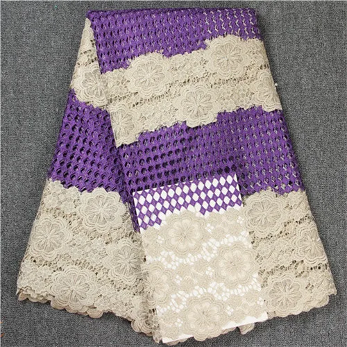 Free Shipping African swiss voile lace high quality.White color Fabric 5 Yards 100% Cotton Water soluble Lace green | Дом и сад