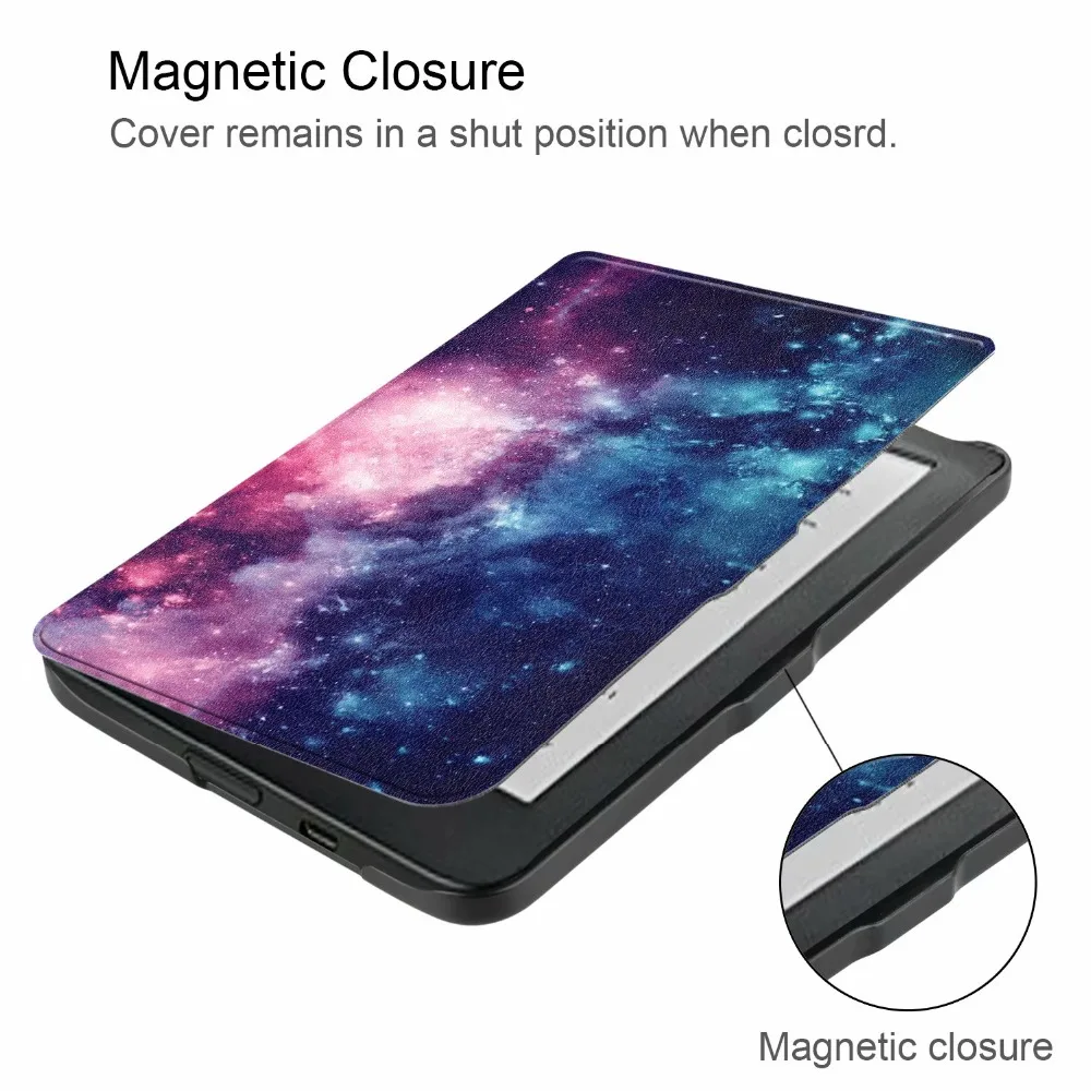 Print case For Kobo Clara HD Ultra-thin Smart Leather Case Stand Cover 2018 6.0 inch Ebook Reader +pen | Компьютеры и офис
