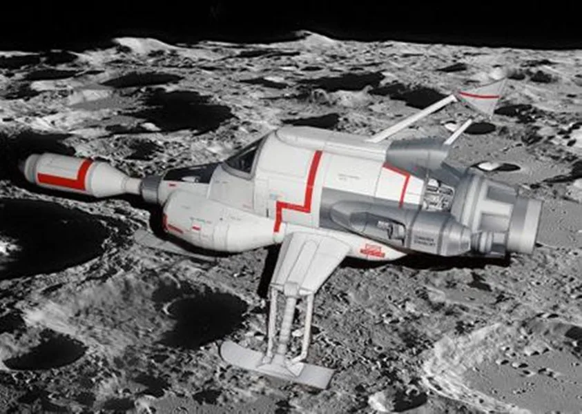 Высокое качество НЛО Interceptor лунный космический корабль 3D бумажный модельный