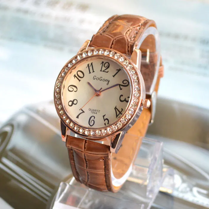 Часы женские кварцевые с большим циферблатом люксовые Брендовые повседневные