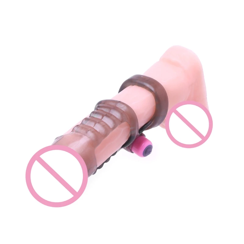 Вибратор рукав многоразовый полый Петух Кольцо Расширение для секса игрушка