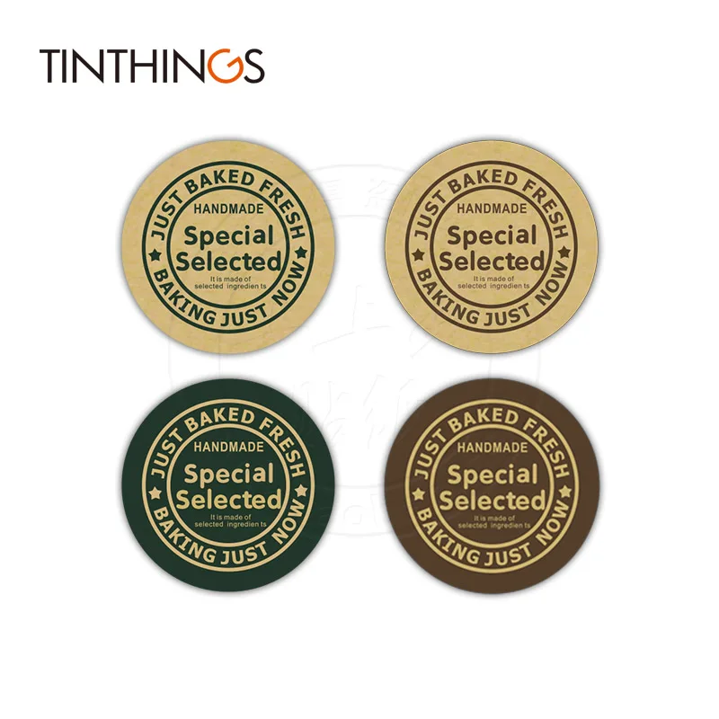 600 шт. винтажные наклейки ручной работы ярлыки для печати крафт бумажные свадьбы