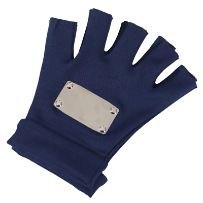 1 Pair Glove Аниме Наруто Какаши аксессуары для косплея перчатка+ повязка на голову Коноха+ кунай+ метательные Дартс металлическое оружие Броня косплей реквизит Новинка - Цвет: 1 Pair Glove